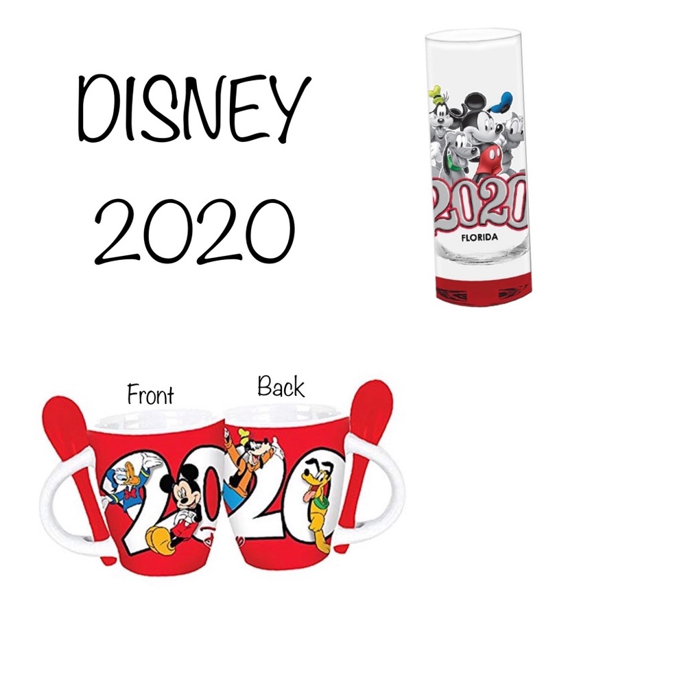 Disney 2020 Retro Espresso Mug + Glass (Florida)